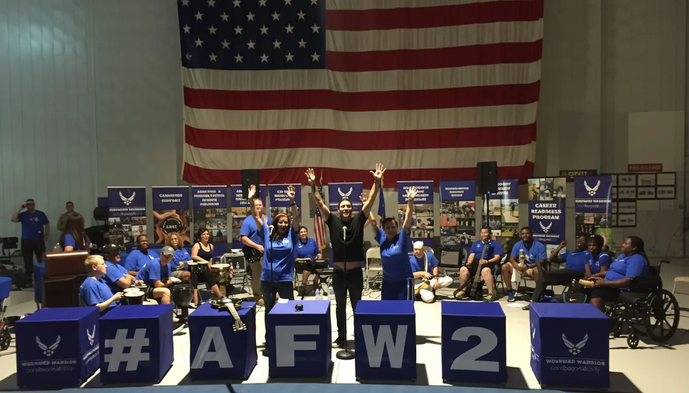 BandJAM music session at Air Force Wounded Warrior event