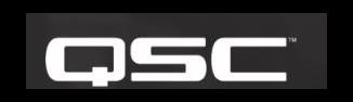 QSC professional audio equipment sponsor logo